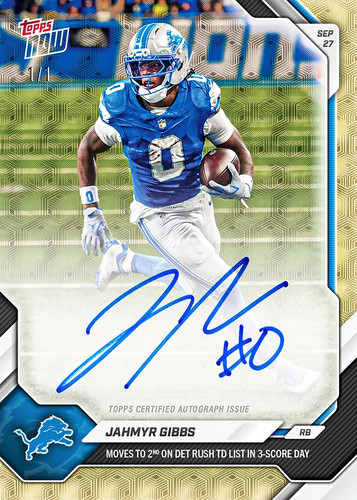 2026 topps now jahmyr - now,
